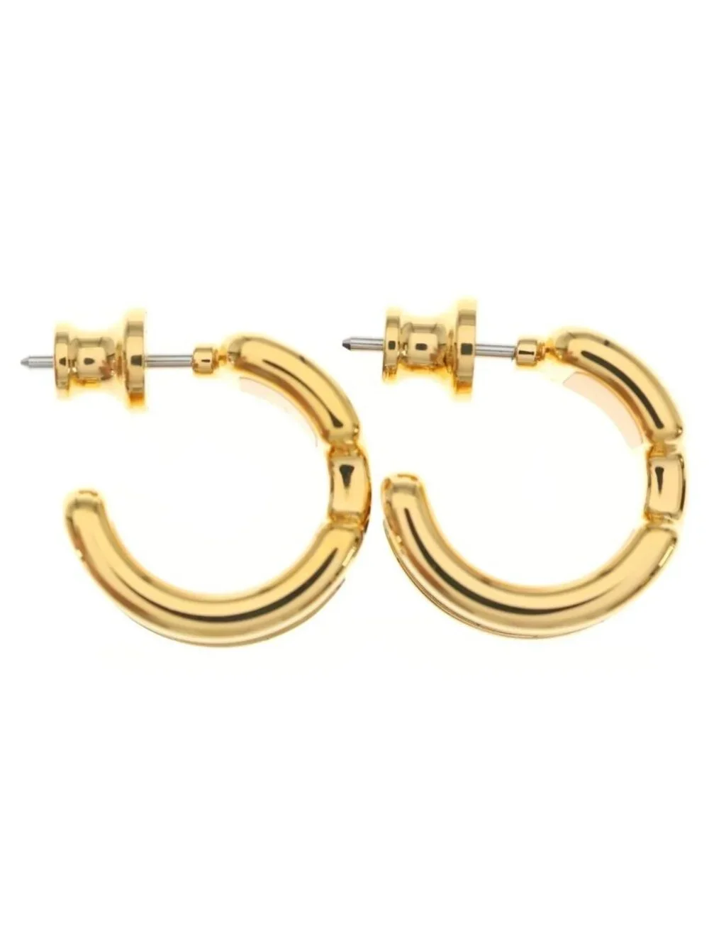Hermes Olympe PM Earrings Black Gold